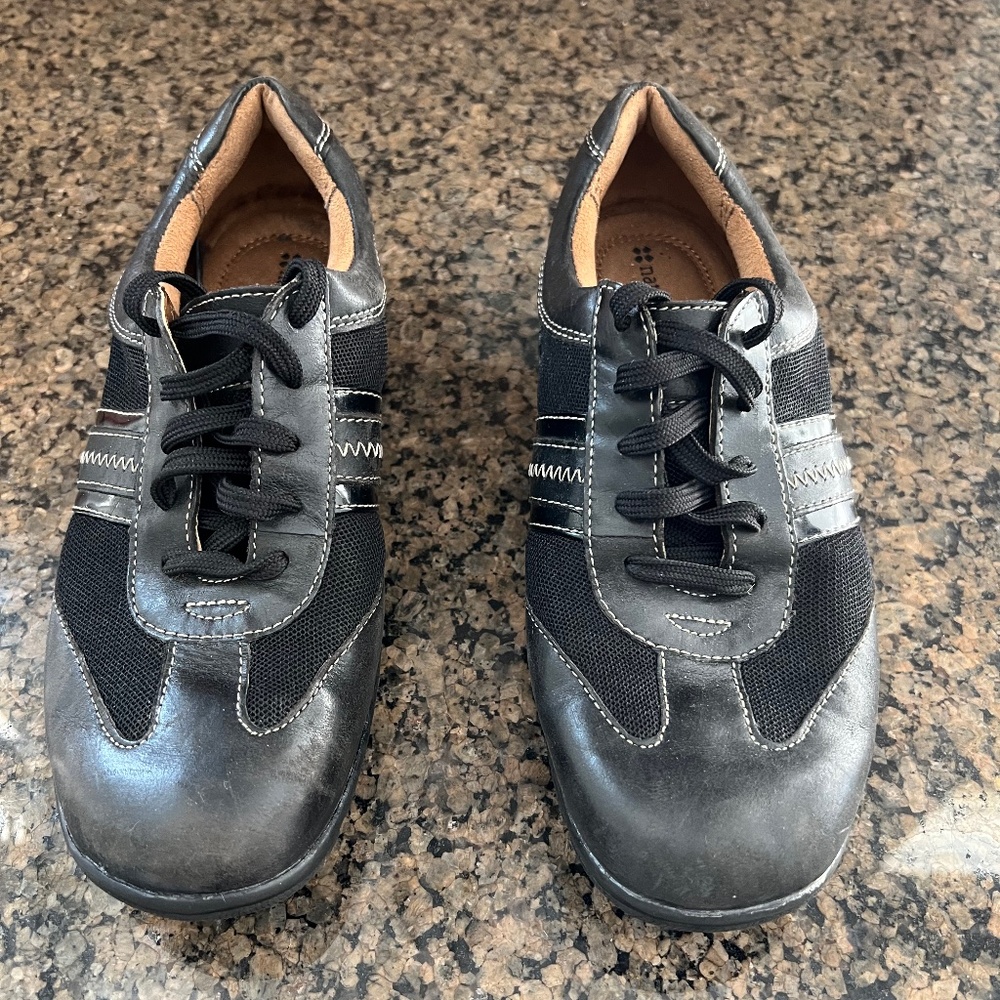 Naturalizer Black Fiorello Women's Shoes Size 8M Comfort Lace Up